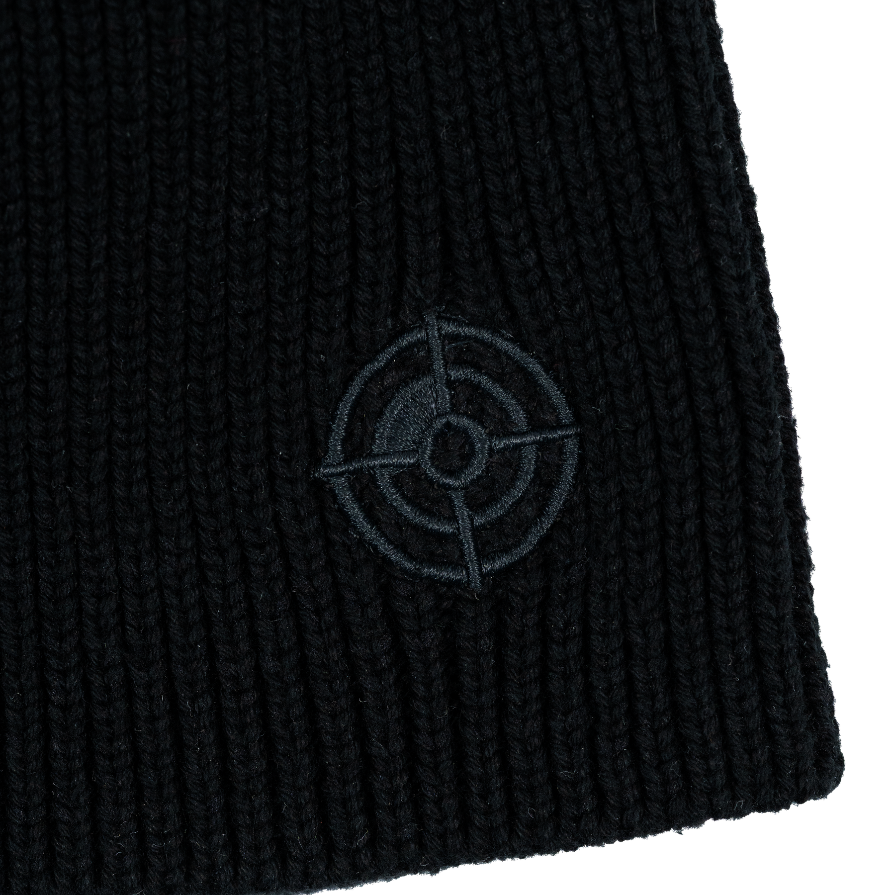 Hidden Logo Beanie - Black