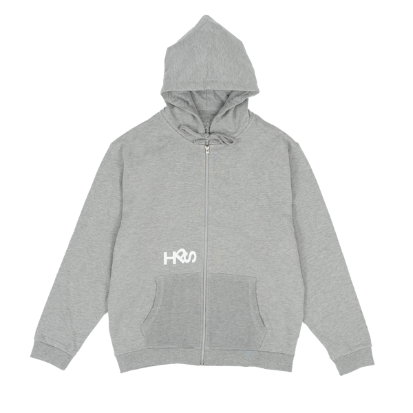 Grey Zip-Up Hoodie