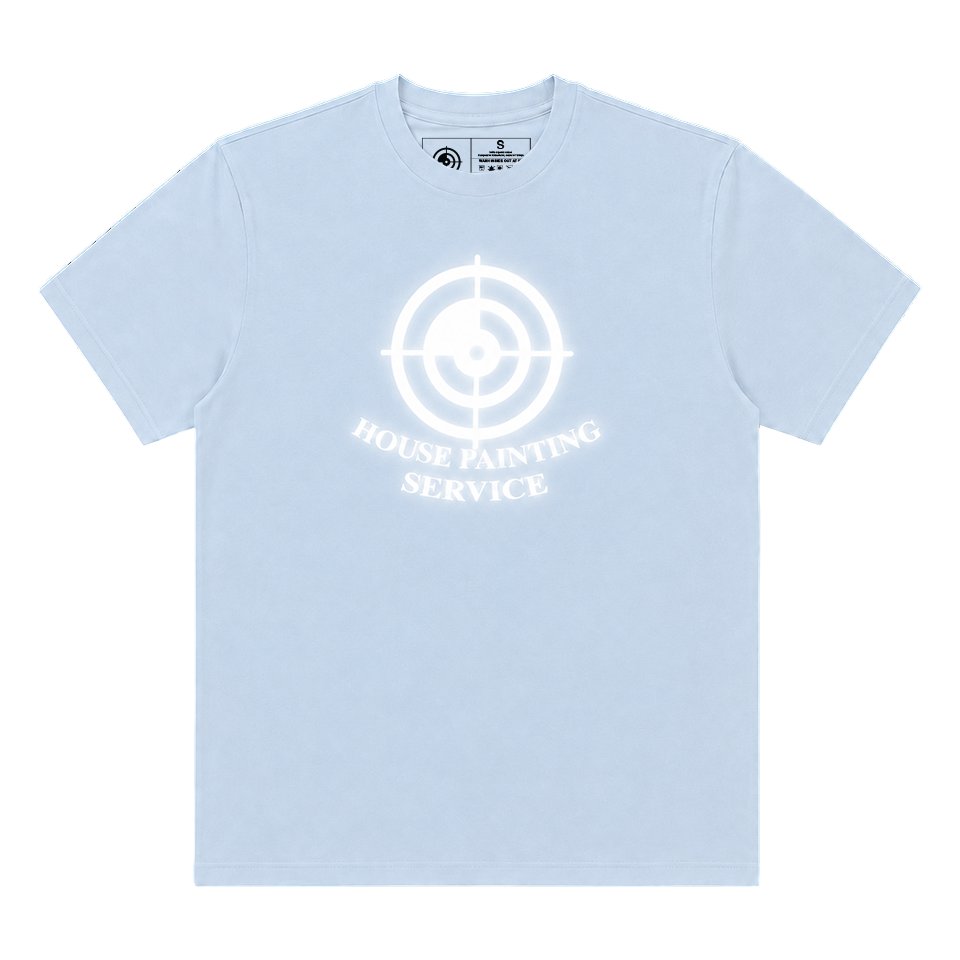 Big Logo T-shirt Flash Light Blue — t-shirt by House Painting Service, view 3