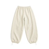 Hidden Logo Parachute Sweatpants - Grey Melange