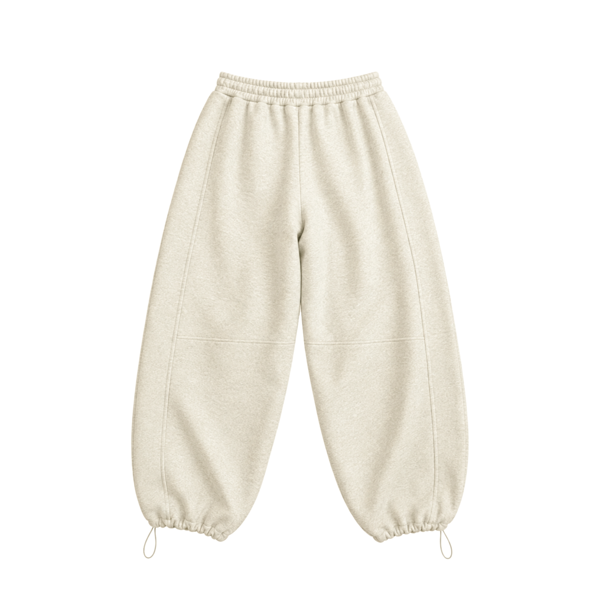 Hidden Logo Parachute Sweatpants - Grey Melange