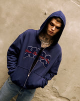 Zipped Hoodie Spellout