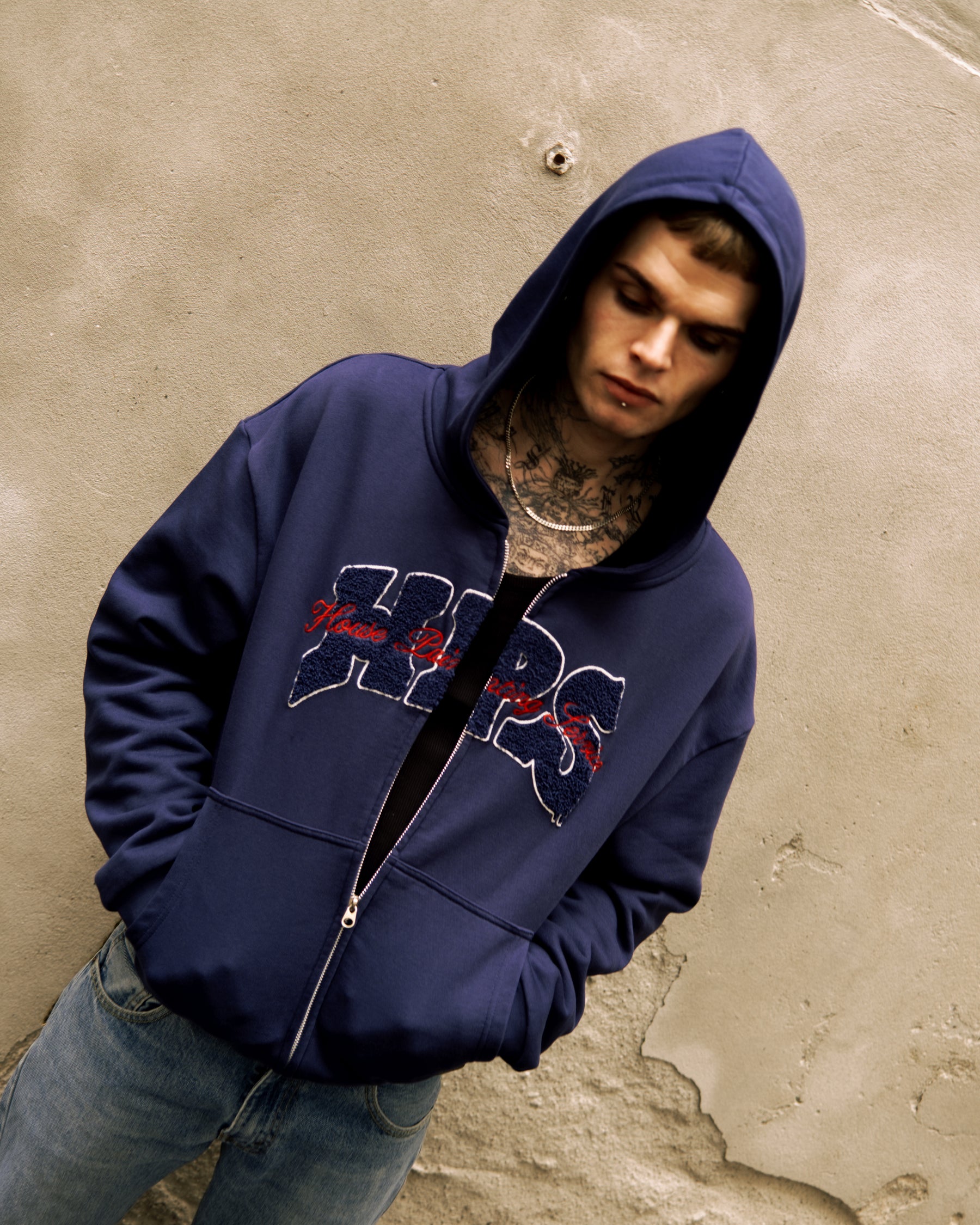Zipped Hoodie Spellout