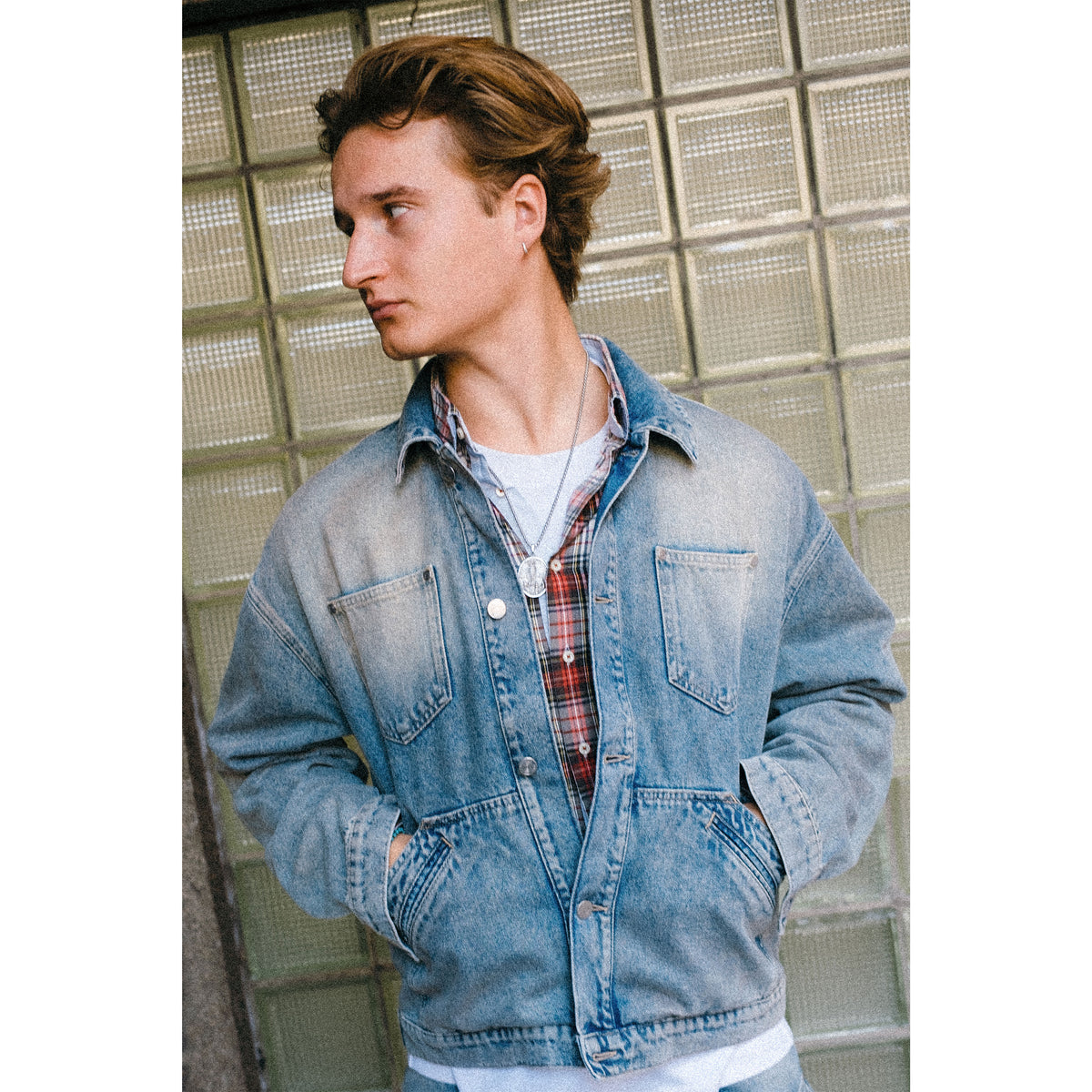 Big Logo Denim Jacket - Vintage Wash